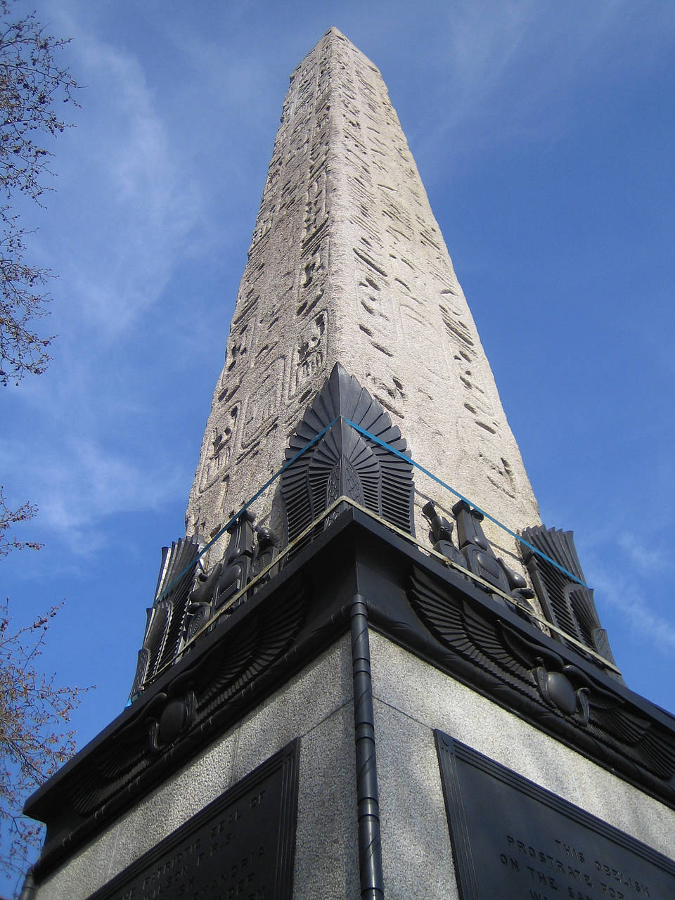 Der 18 Meter hohe Obelisk Cleopatra's Needle
