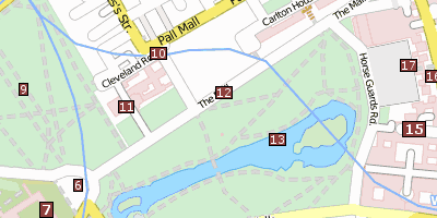 Downing Street No. 10 Stadtplan