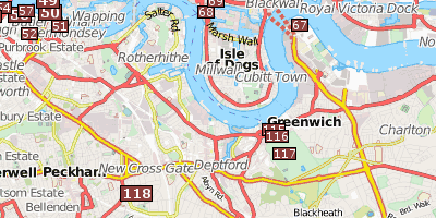 Stadtplan Greenwich