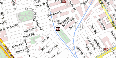 Stadtplan Mayfair