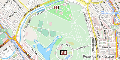 Regent´s Park London Stadtplan