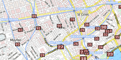 Stadtplan Regent Street