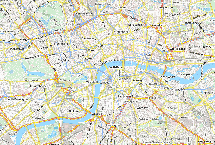 Stadtplan-London: Hotelbuchung und Attraktionen