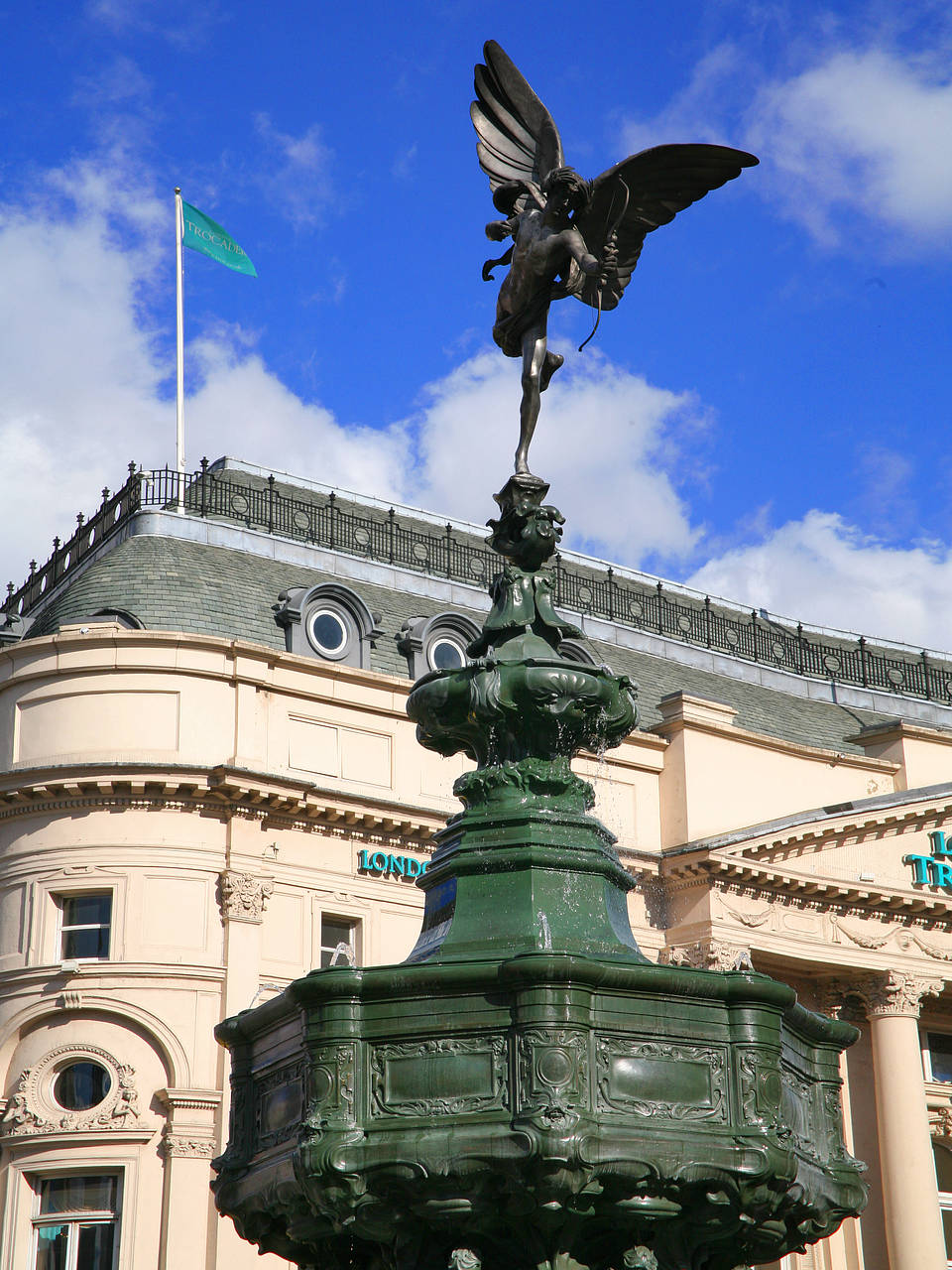 Piccadilly Circus Fotografie Sehenswürdigkeit  Engel der Nächstenlieb.