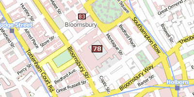Stadtplan British Museum