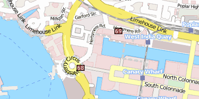 Stadtplan Docklands London