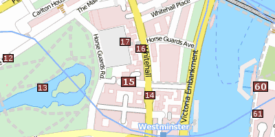 Stadtplan Horse Guards