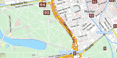 Stadtplan Hyde Park