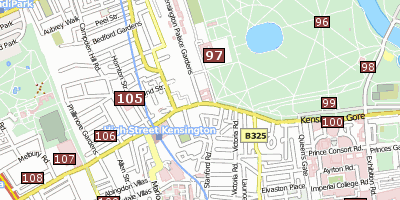 Stadtplan Kensington Palace