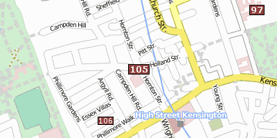 Stadtplan Notting Hill
