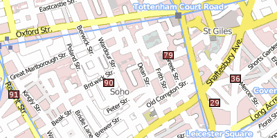 Soho Stadtplan