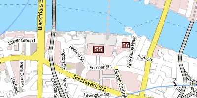Stadtplan Tate Gallery of Modern Art London