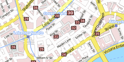 Theatre Royal Drury Lane Stadtplan